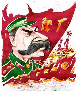 Josif Stalin - värikarikatyyri